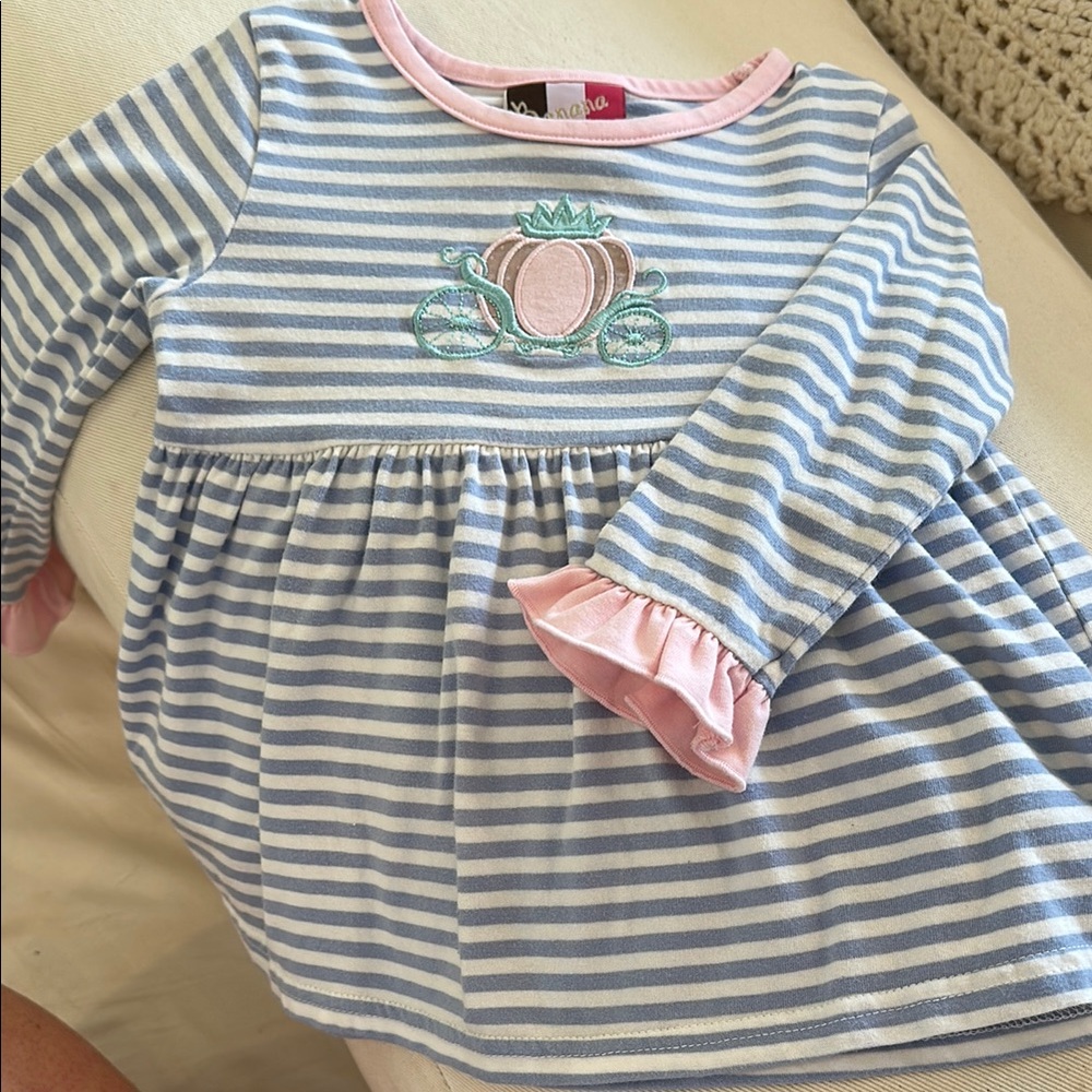 Striped Blue and Pink Kids Top